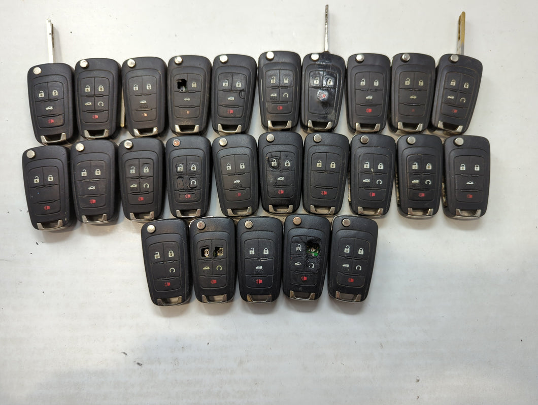 Lot of 25 Chevrolet Keyless Entry Remote Fob MIXED FCC IDS MIXED PART