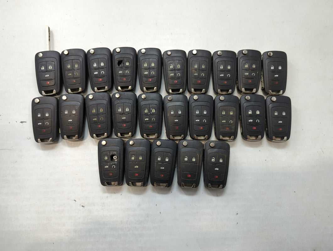 Lot of 25 Chevrolet Keyless Entry Remote Fob MIXED FCC IDS MIXED PART