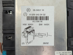 2002 Mercedes-Benz Cl55 Amg Fusebox Fuse Box Panel Relay Module P/N:A 029 545 04 32 Fits OEM Used Auto Parts