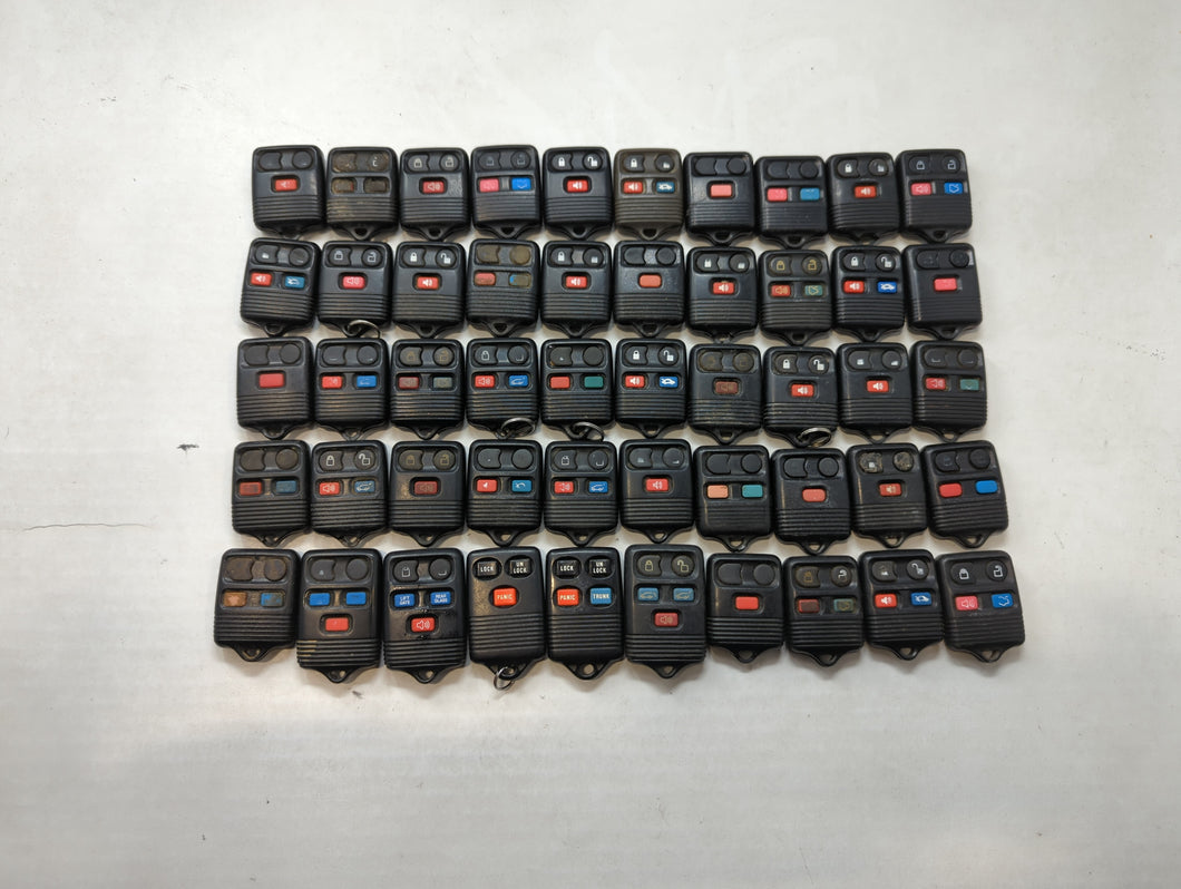 Lot of 50 Ford Keyless Entry Remote Fob MIXED FCC IDS MIXED PART NUMBERS