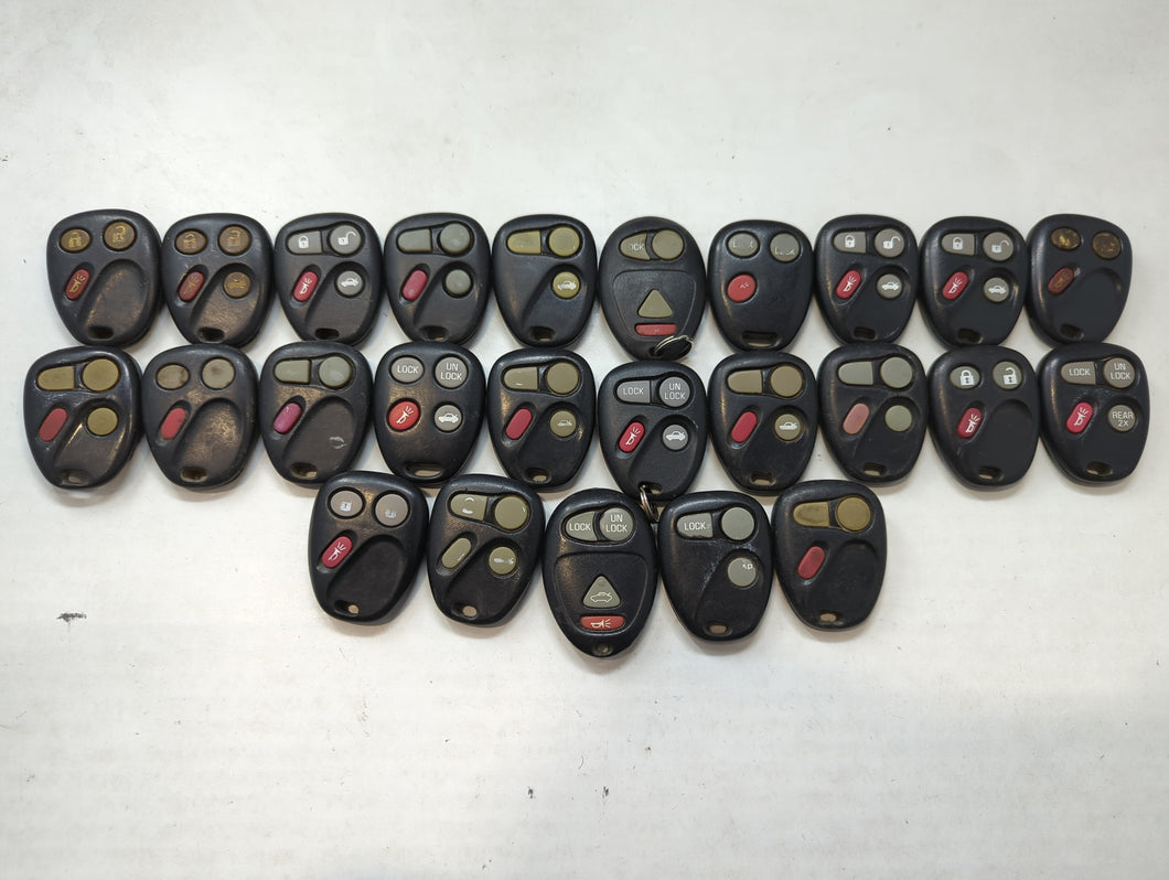 Lot of 25 Chevrolet Keyless Entry Remote Fob MYT3X689B | KOBELEAR1XT |