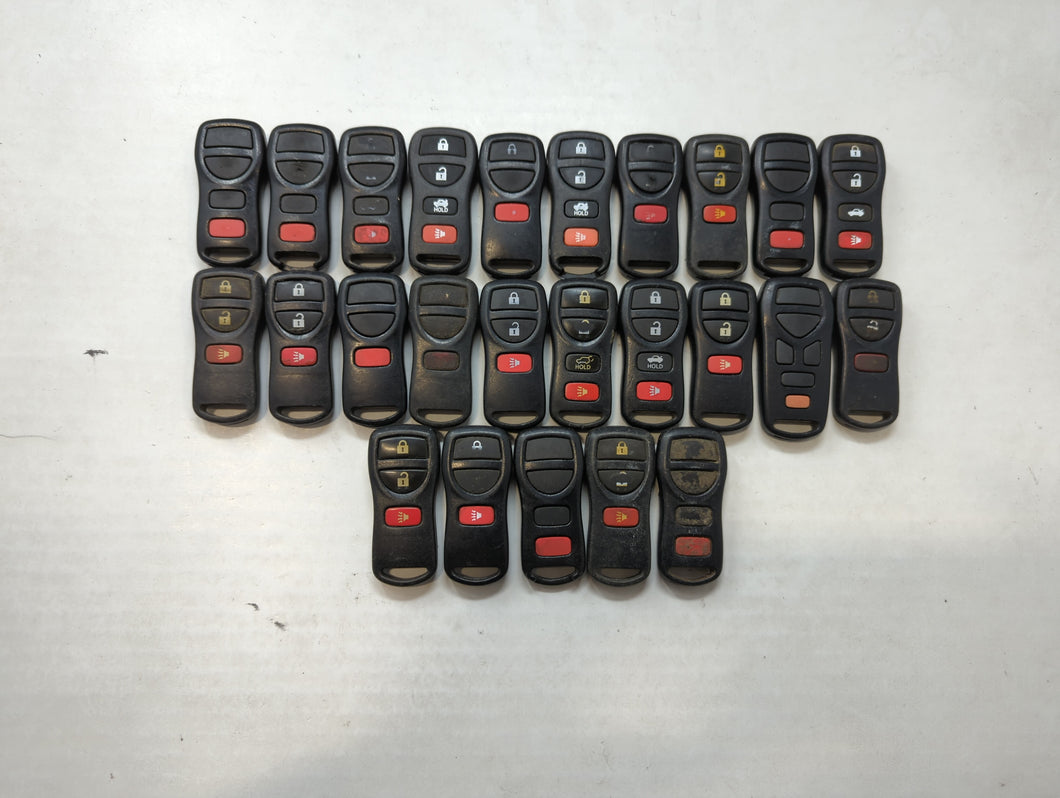 Lot of 25 Nissan Keyless Entry Remote Fob CWTWB1U821 | CWTWB1U429 |