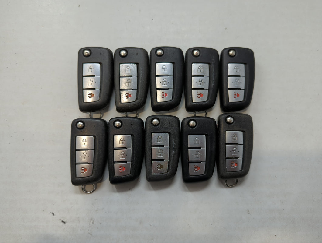 Lot of 10 Nissan Keyless Entry Remote Fob CWTWB1G767