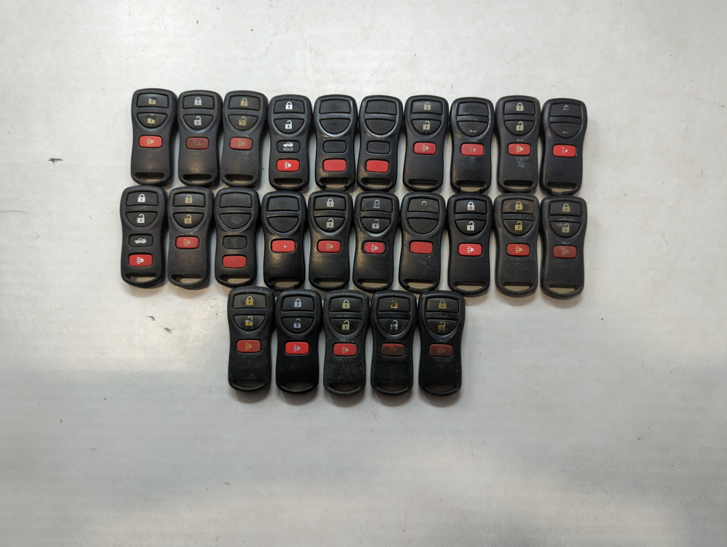 Lot of 25 Nissan Keyless Entry Remote Fob CWTWB1U821 | CWTWB1U429 |