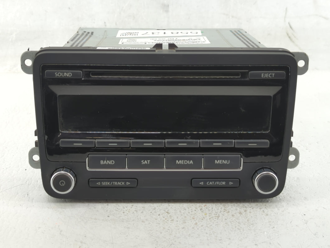 2014 Volkswagen Jetta Radio AM FM Cd Player Receiver Replacement P/N:1K0 035 164 F Fits 2013 2015 OEM Used Auto Parts