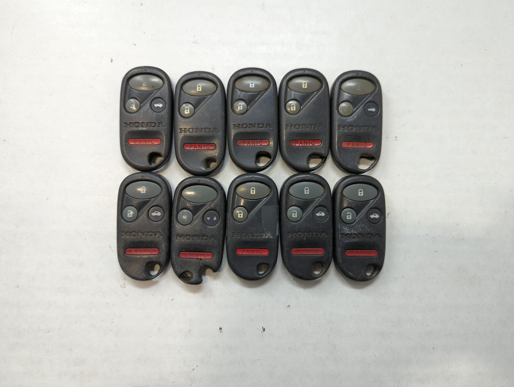 Lot of 10 Honda Keyless Entry Remote Fob NHVWB1U523 MIXED PART NUMBERS