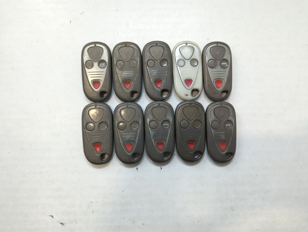 Lot of 10 Acura Keyless Entry Remote Fob MIXED FCC IDS MIXED PART NUMBERS