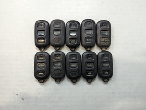 Lot of 10 Toyota Keyless Entry Remote Fob