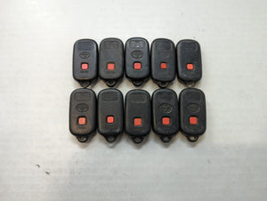 Lot of 10 Toyota Keyless Entry Remote Fob