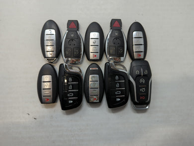 Lot of 10 Aftermarket Keyless Entry Remote Fob MIXED FCC IDS MIXED PART