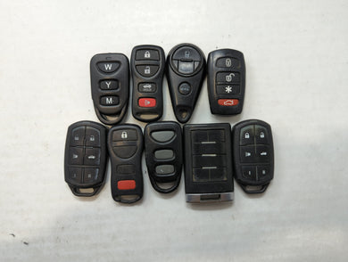 Lot of 10 Aftermarket Keyless Entry Remote Fob MIXED FCC IDS MIXED PART