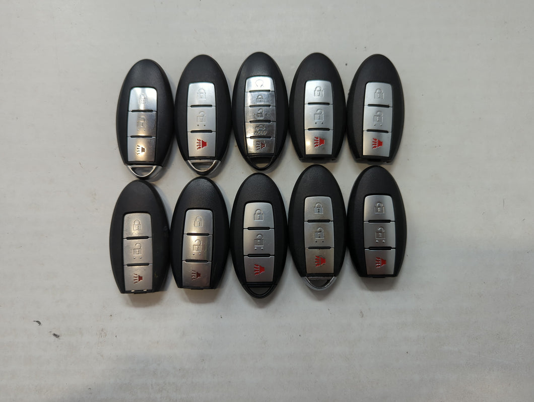 Lot of 10 Aftermarket Nissan Keyless Entry Remote Fob MIXED FCC IDS