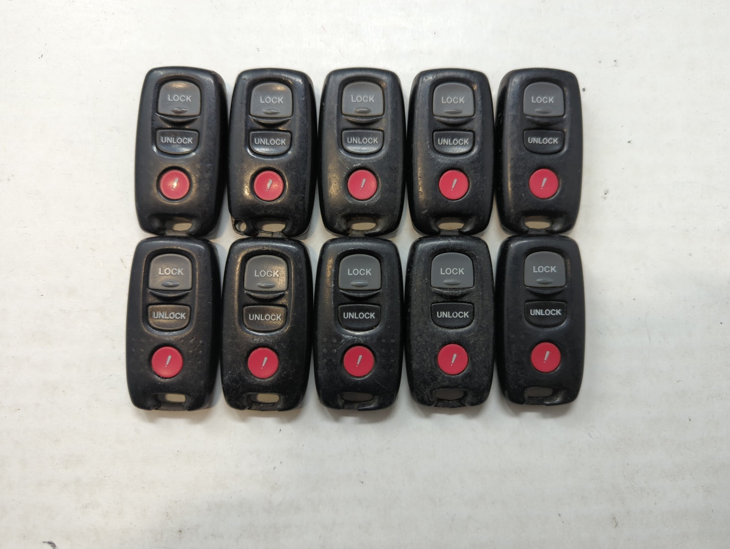 Lot of 10 Mazda Keyless Entry Remote Fob KPU41777 | KPU41048 | KPU41794 - Oemusedautoparts1.com