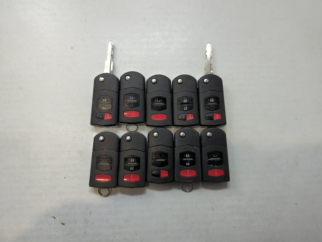 Lot of 10 Mazda Keyless Entry Remote Fob KPU41788 | BGBX1T478SKE12501