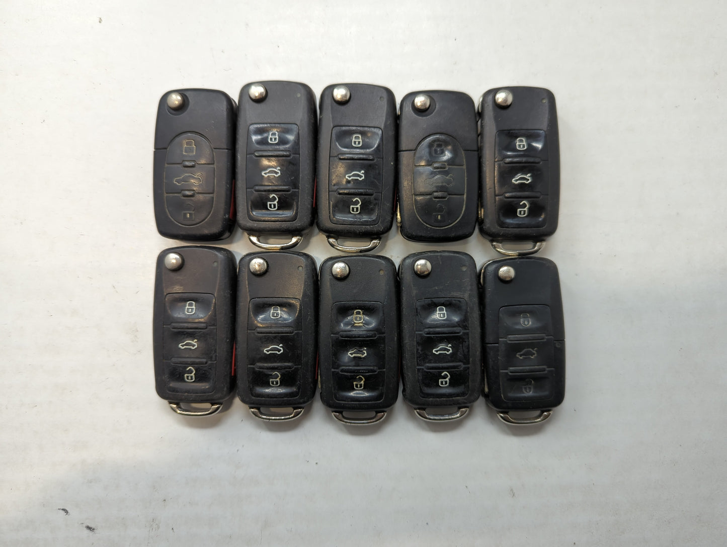 Lot of 10 Volkswagen Keyless Entry Remote Fob MIXED FCC IDS MIXED PART - Oemusedautoparts1.com