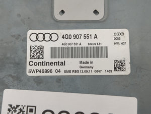 2012 Audi A6 PCM Engine Computer ECU ECM PCU OEM P/N:4G0 907 551 A Fits OEM Used Auto Parts