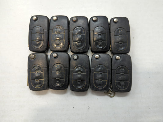 Lot of 10 Audi Keyless Entry Remote Fob MYT8Z0837231 | MZ241081963 MIXED - Oemusedautoparts1.com