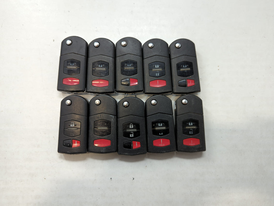 Lot of 10 Mazda Keyless Entry Remote Fob KPU41788 | BGBX1T478SKE12501