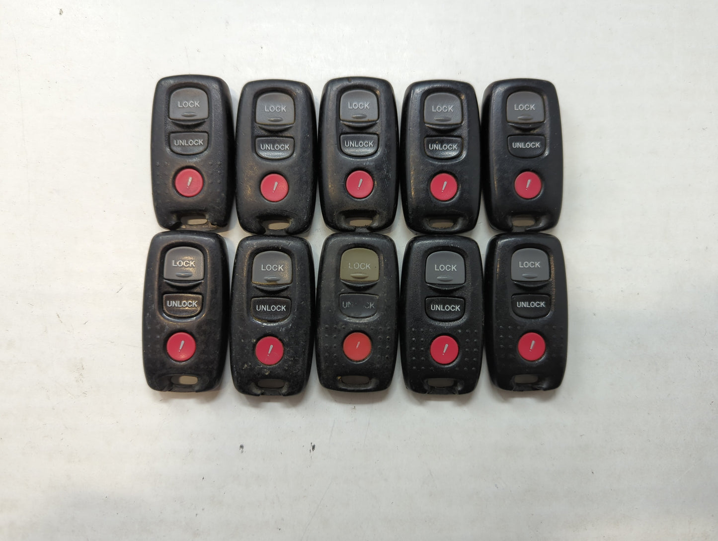 Lot of 10 Mazda Keyless Entry Remote Fob KPU41777 | KPU41048 | KPU41794 - Oemusedautoparts1.com