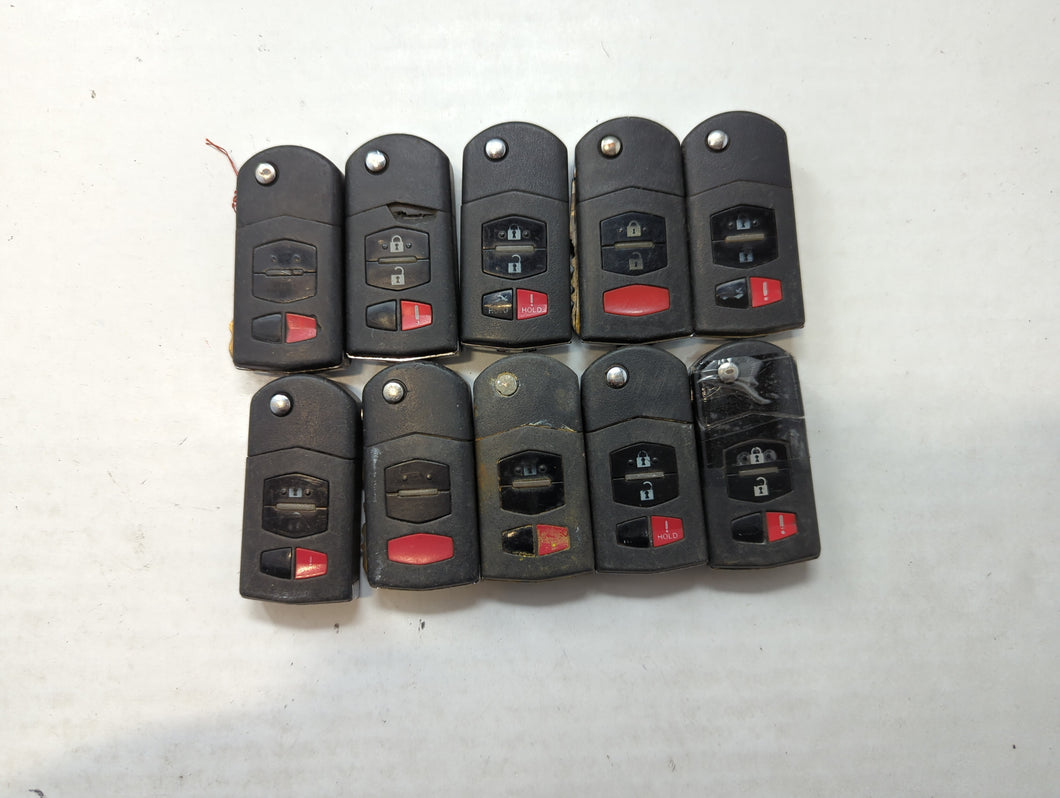 Lot of 10 Mazda Keyless Entry Remote Fob KPU41788 | BGBX1T478SKE12501