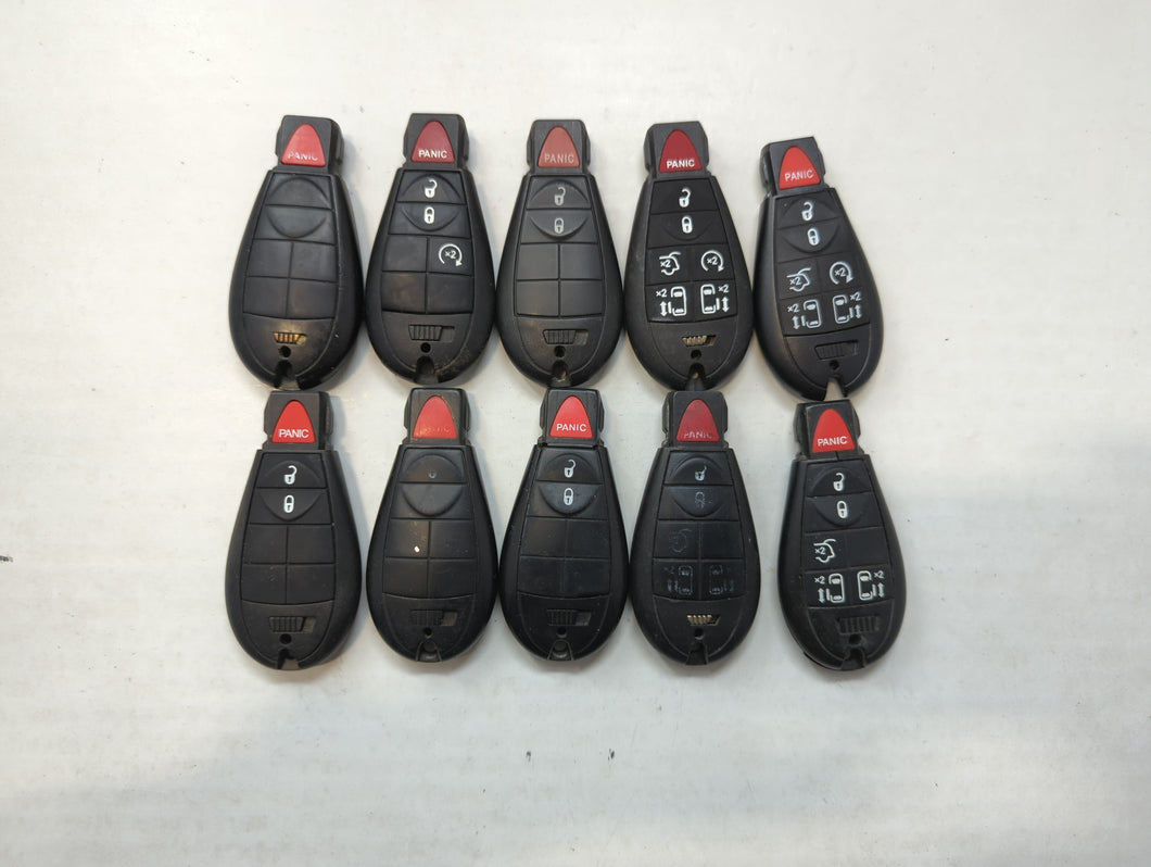 Lot of 10 Aftermarket Dodge/chrysler/jeep/ram Keyless Entry Remote Fob