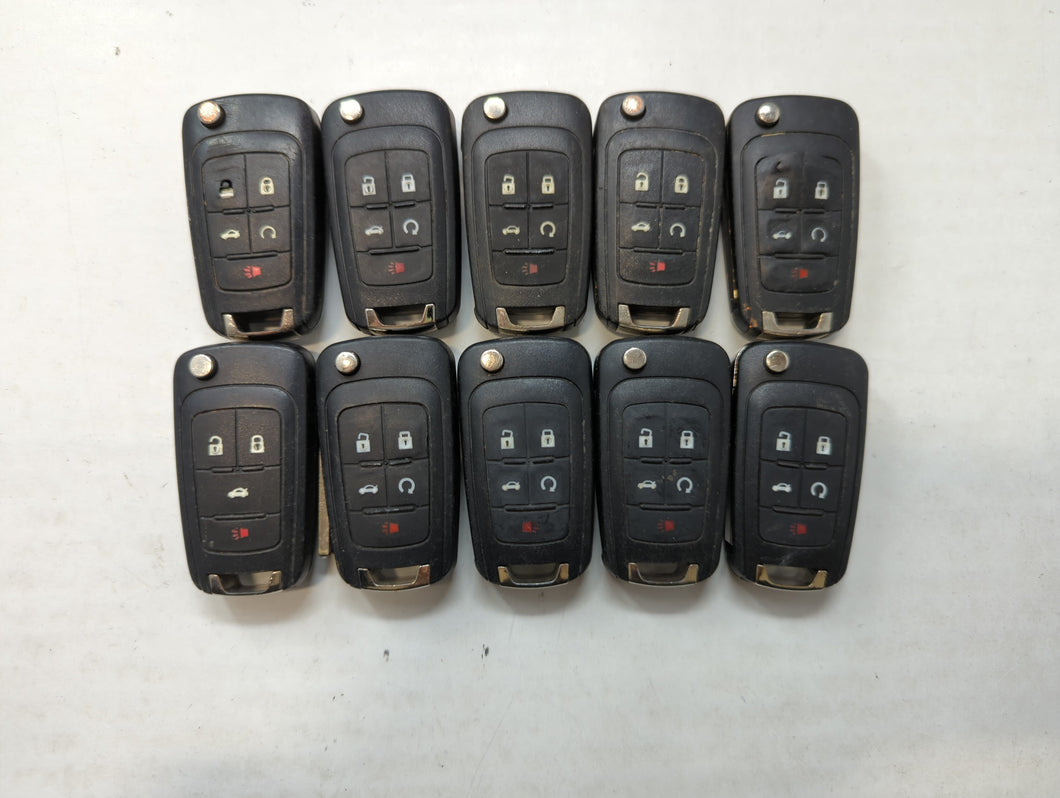 Lot of 10 Aftermarket Chevrolet Keyless Entry Remote Fob MIXED FCC IDS