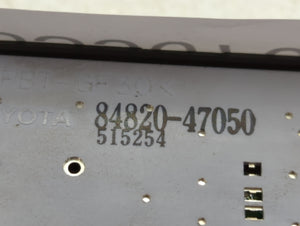 2004-2009 Toyota Prius Master Power Window Switch Replacement Driver Side Left P/N:84820-47050 Fits 2004 2005 2006 2007 2008 2009 OEM Used Auto Parts