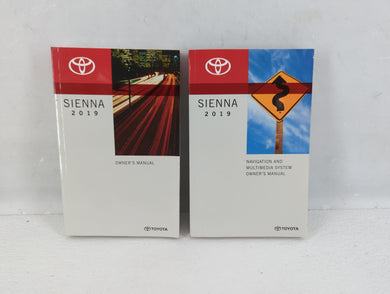 2019 Toyota Sienna Owners Manual Book Guide P/N:01999-08025 OEM Used Auto Parts