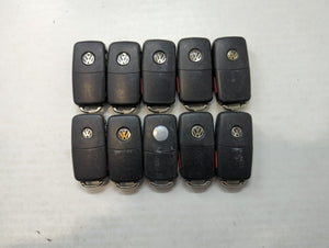 Lot of 10 Volkswagen Keyless Entry Remote Fob MIXED FCC IDS MIXED PART