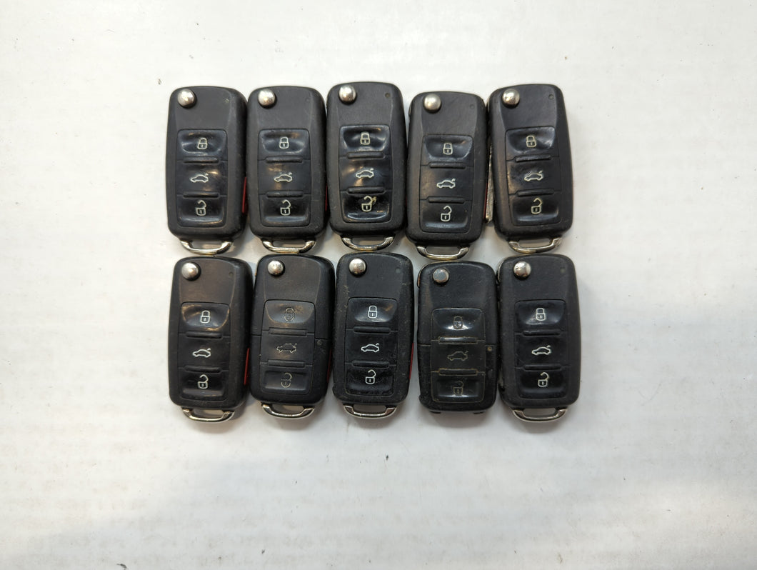 Lot of 10 Volkswagen Keyless Entry Remote Fob NBG8137T | NBG735868T