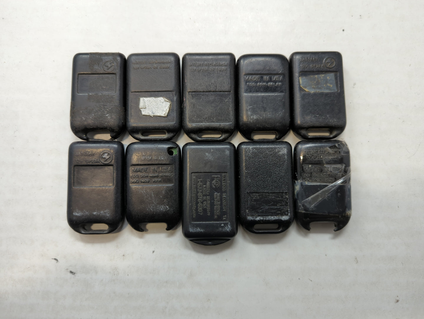 Lot of 10 Aftermarket Keyless Entry Remote Fob MIXED FCC IDS MIXED PART - Oemusedautoparts1.com