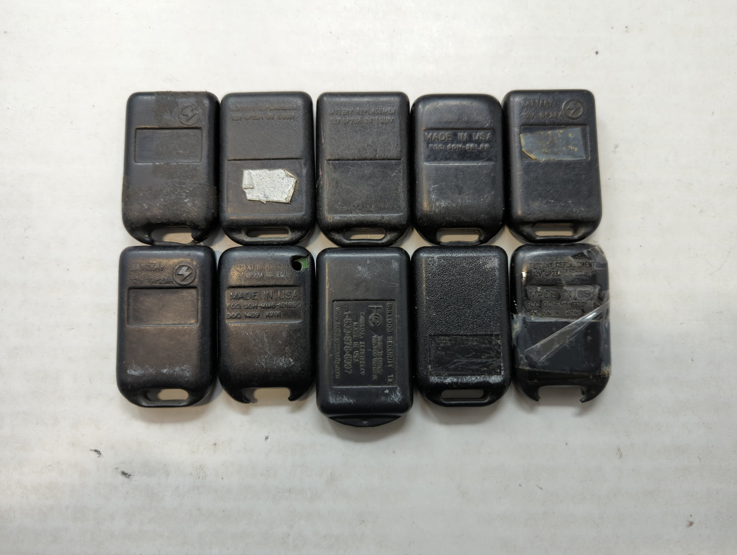 Lot of 10 Aftermarket Keyless Entry Remote Fob MIXED FCC IDS MIXED PART - Oemusedautoparts1.com