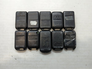 Lot of 10 Aftermarket Keyless Entry Remote Fob MIXED FCC IDS MIXED PART