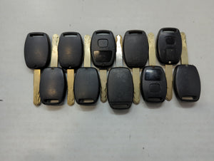 Lot of 10 Aftermarket Honda Keyless Entry Remote Fob MIXED FCC IDS MIXED