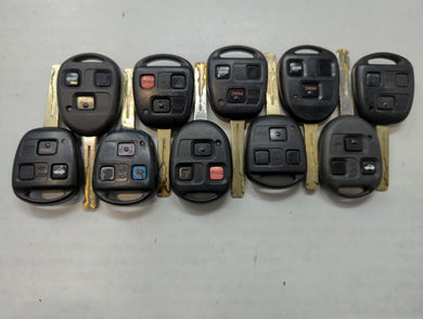 Lot of 10 Aftermarket Keyless Entry Remote Fob MIXED FCC IDS MIXED PART