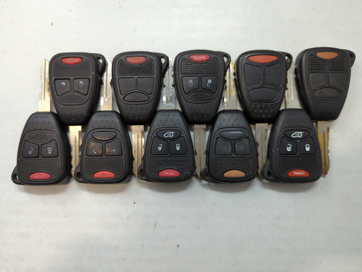 Lot of 10 Aftermarket Dodge/chrysler/jeep/ram Keyless Entry Remote Fob - Oemusedautoparts1.com