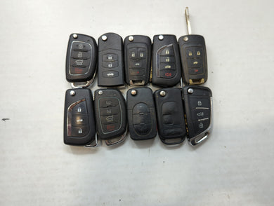 Lot of 10 Aftermarket Keyless Entry Remote Fob MIXED FCC IDS MIXED PART