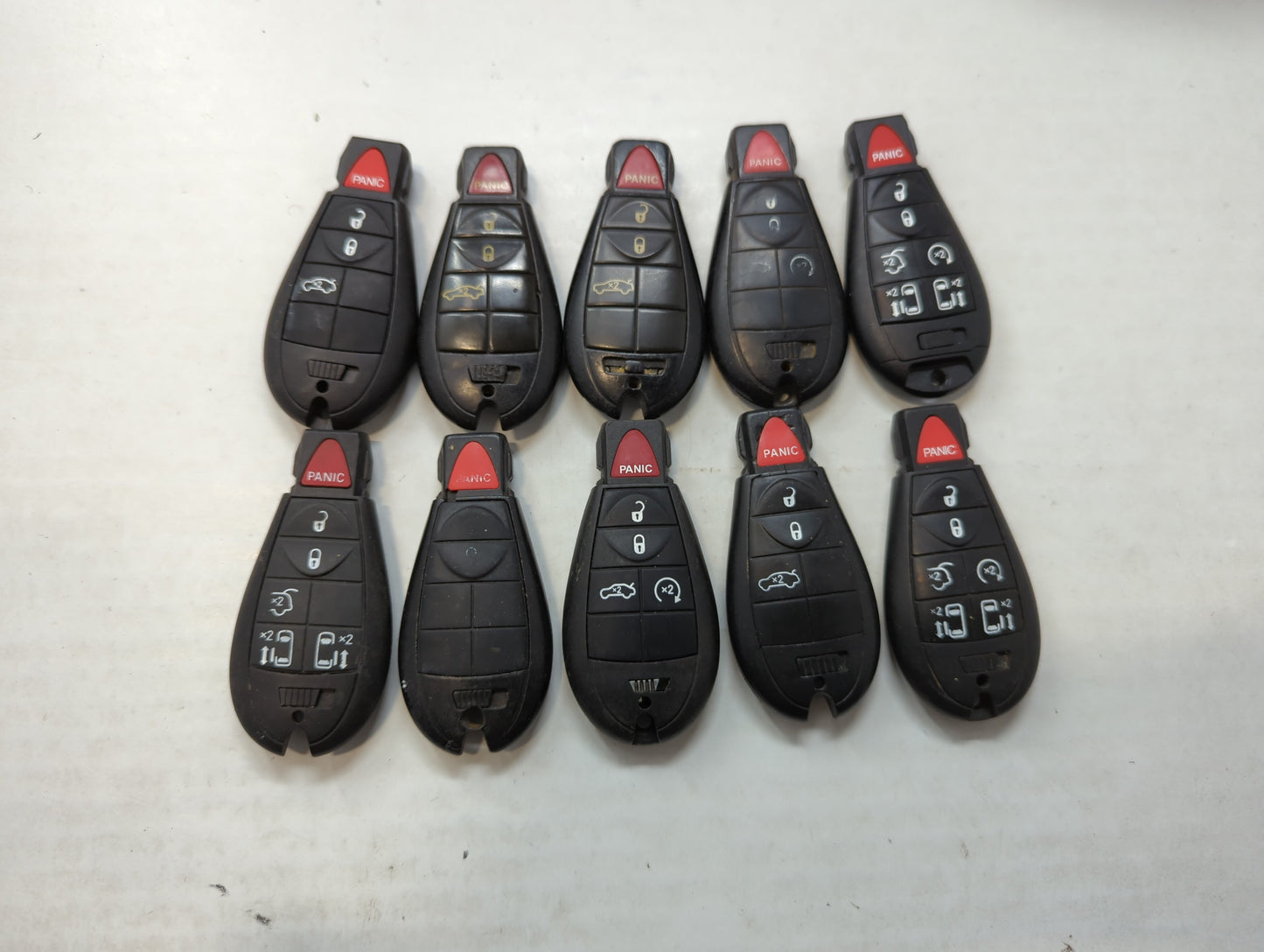 Lot of 10 Aftermarket Dodge/chrysler/jeep/ram Keyless Entry Remote Fob - Oemusedautoparts1.com