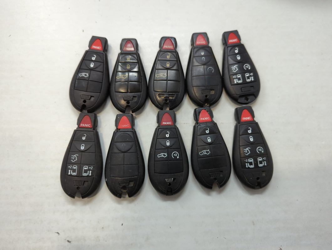 Lot of 10 Aftermarket Dodge/chrysler/jeep/ram Keyless Entry Remote Fob