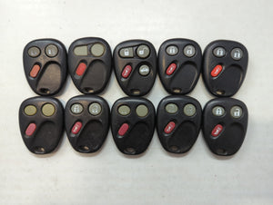 Lot of 10 Aftermarket Chevrolet Keyless Entry Remote Fob MIXED FCC IDS