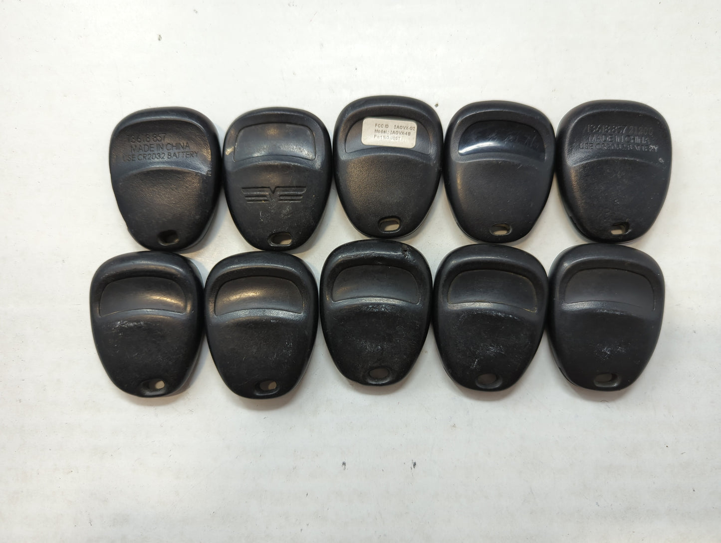Lot of 10 Aftermarket Chevrolet Keyless Entry Remote Fob MIXED FCC IDS - Oemusedautoparts1.com