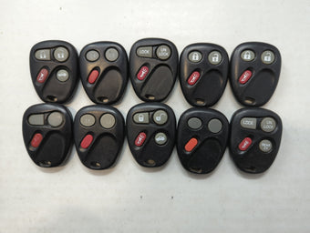compare product Lot of 10 Aftermarket Chevrolet Keyless Entry Remote Fob MIXED FCC IDS