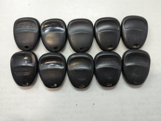 Lot of 10 Aftermarket Chevrolet Keyless Entry Remote Fob MIXED FCC IDS