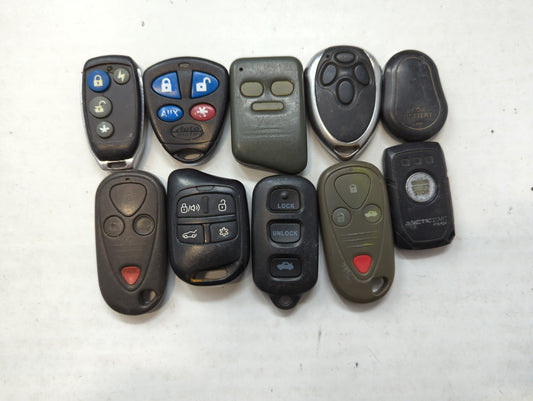 Lot of 10 Aftermarket Keyless Entry Remote Fob MIXED FCC IDS MIXED PART - Oemusedautoparts1.com