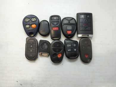 Lot of 10 Aftermarket Keyless Entry Remote Fob MIXED FCC IDS MIXED PART