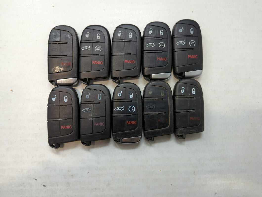 Lot of 10 Aftermarket Keyless Entry Remote Fob MIXED FCC IDS MIXED PART