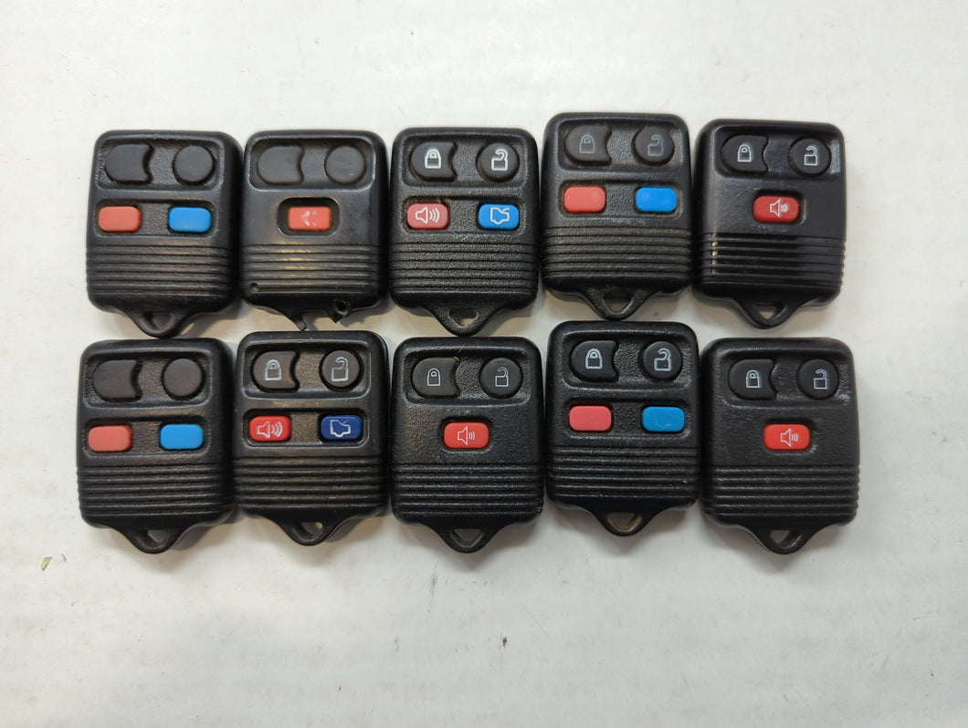 Lot of 10 Aftermarket Ford Keyless Entry Remote Fob MIXED FCC IDS MIXED