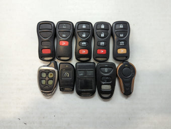 compare product Lot of 10 Aftermarket Keyless Entry Remote Fob MIXED FCC IDS MIXED PART
