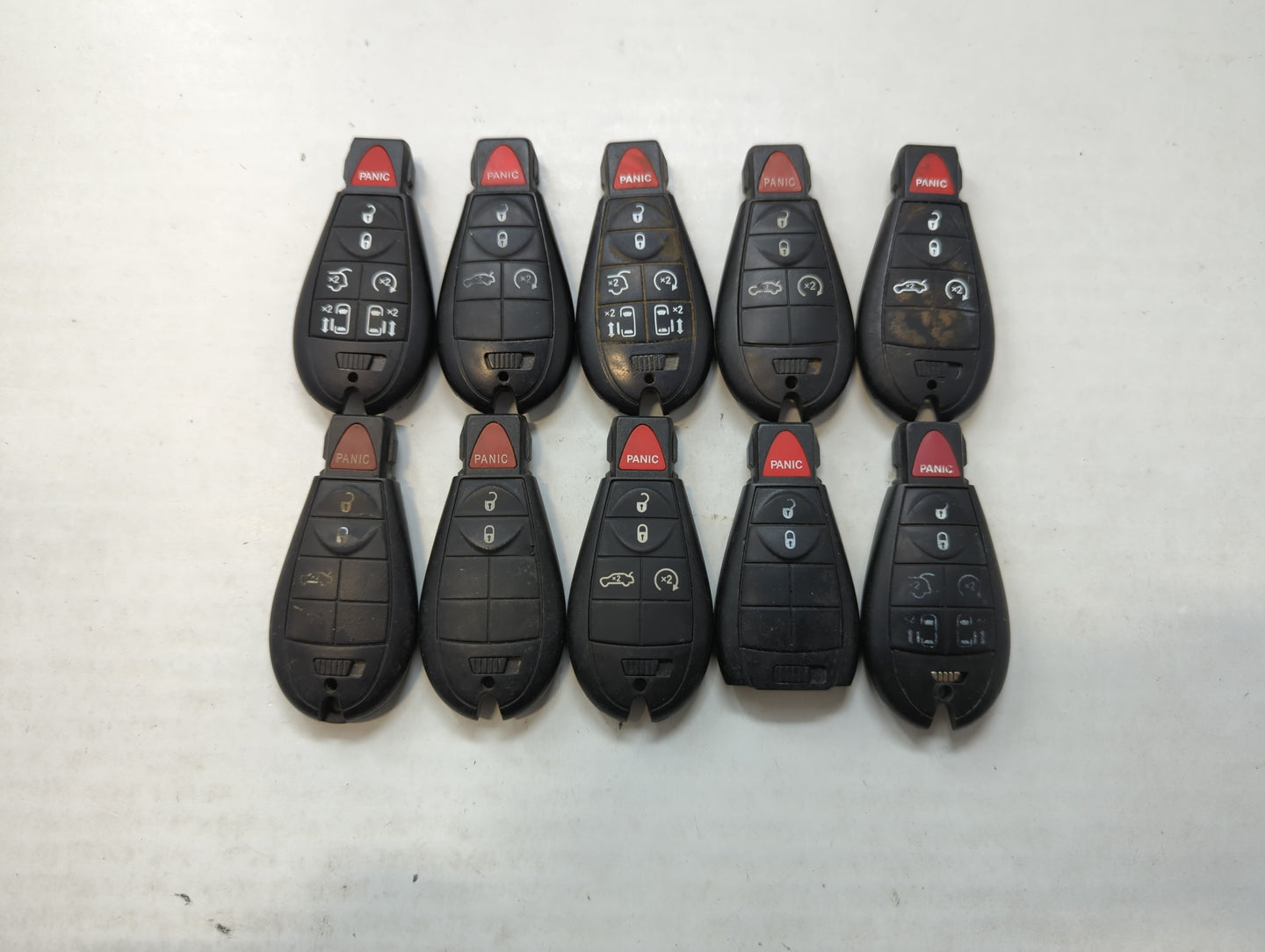 Lot of 10 Aftermarket Dodge/chrysler/jeep/ram Keyless Entry Remote Fob - Oemusedautoparts1.com