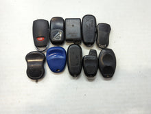 Lot of 10 Aftermarket Keyless Entry Remote Fob MIXED FCC IDS MIXED PART